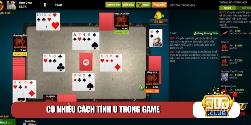 Có nhiều cách tính ù trong game