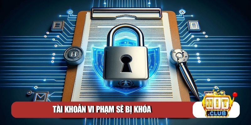 Tài khoản vi phạm sẽ bị khóa